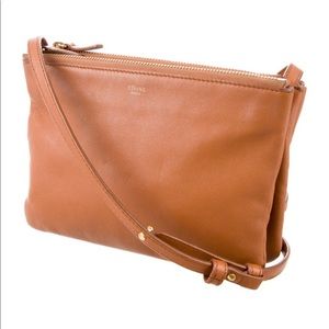 Authentic Celine Small Trio Crossbody Bag